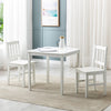 Classic Solid Wooden Dining Table and 4 or 2 Chairs Set Kitchen Home