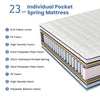 Queen Size Box-spring Mattress 23cm High Density Foam Mattress Medium Firm