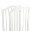 Folding 3/4 Panels Baby Safety Wooden Gate Pet Dog Barrier Stair Doorway Guard