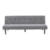 Nordic Fabric Sofa Bed Click-Clack Recliner Sleeper Chairs Settee 2 Seater Couch