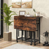 3 Piece Dining Table Set Extendable Kitchen Table Rolling Dining Room Table Set