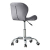 Cushioned Computer Desk Office Chair Chrome Legs Lift Swivel Adjustable Height