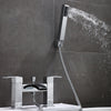 Luxury Bathroom Chrome Sink Bath Filler Tap Shower Mixer Taps with Hand Held