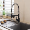 New Mono Pull Out Kitchen Mixer Tap Dual Spout Spray with Pull Down Spring Spout