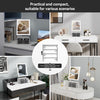 Hollywood Make up Mirror with Storage 3-Tier Jewelry Box LED Lighted Tabletop