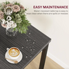 Small Dining Table and 2 Chairs Kitchen Breakfast Set Compact Wooden Metal Bar