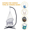 85" Metal Hammock Chair Stand Air Porch Swing Hanging Chair Holder Freestanding