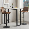 1/2/3/4x Bar Stools Adjustable Breakfast Kitchen Stools Velvet Swivel Gas Lift