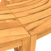 Tree Bench Half Round Ø160 cm Solid Wood Teak