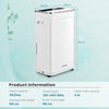 25L/Day Dehumidifier Electric Air De-Humidifier Portable Quiet Dehumidifier Home