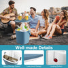 Portable Cooler Side Table 15L Wine Cooler 3-in-1 Outdoor Cocktail Drink Table