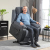 Power Lift Riser and Recliner Chair with Remote Control, Dark Grey