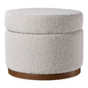 Ottoman Storage Stool Boucle Fabric Coffee Table Vanity Pouffe Chair Footstool