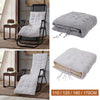 Sun Lounger Cushion Bench Chair Sunbed Garden Recliner Replacement Anti Slip UK