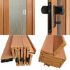 Internal Bi Folding Concertina Accordion Door PVC Sliding Divider Doors Bathroom