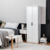 Bathroom Floor Cabinet Freestanding Tall Cupboard W/ Adjustable Shelves 2 Doors