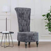 High Back Chair Sofa Chair Living Room Seat Chair Velvet Button Resign