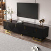 Modern TV Stand 160cm 4-Door TV Unit Cabinet Storage Living Room Furniture Black