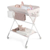 Foldable Baby Changing Table w/3 Position Adjustable Level