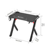 3D Super Cool RGB Neon Gaming Desk PC Laptop Computer Table Gamer Workstation