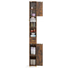 Narrow Storage Organizer 180 cm Tall Bathroom Cabinet w/ 3 Doors-