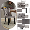Set of 4 Velvet Dining Chairs High Back Wooden Legs for Home Dining Room Kitchen