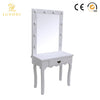HOLLYWOOD STYLE LIGHTED VANITY MAKEUP MIRROR DRESSING TABLE 10 LED BULBS+ DRAWER