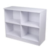 4 Compartment Cube Storage Unit Cabinet Bookcase Display Shelves Chipboard White
