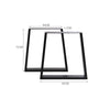 2x Industrial Steel Table Legs Stand Feet Trapezium X A Sandglass Shape Frame UK