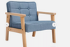 Blue MINI Single Children’s Sofa with Fabric Upholstery kids chair 3-5-30/31