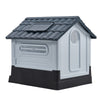 XL Weatherproof Pet House Plastic Dog Kennel Indoor Outdoor Animal Shelter +Door