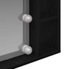 LED Mirror Cabinet - Black Oak - 76x15x55 cm - Made of Engineered Wood