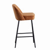 2X Breakfast Bar Stools Thickened Pad Linen Dining Chairs for Counter Kitchen