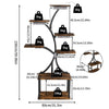 XL Plant Stand with Grow Lights Flower Holder Tree Shaped Bonsai Organizer Rack