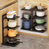Multi Layer Corner Shelf Kitchen Pot Pan Rack Saucepan Cookware Stand Storage
