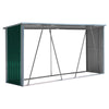Outdoor Log Store Firewood Rack Galvanized Steel Storage Shed Log Holder Shelter