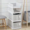 Plastic Stackable Drawer Basket Cabinet Divider Clothes Toy Snack Box Container