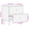 Bedside Cabinets 2 pcs 40x33x46 Solid Wood Z6U1