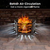 Outdoor Wood Burning Pit Portable Plug Fire Pit Pentagon Heavy Duty Firepit