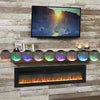 70" Electric Wall Mounted LED Fireplace 9 Flame Color Inset/Standing Fire Stove