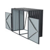 Triple Wheelie Bin Storage Metal Store Cover Garden Rubbish Dustbin Shed Storage