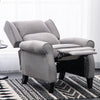 Linen Fabric Pushback Fireside Recliner Armchair Single Sofa Lounge Tub Chair UK
