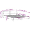 Bed Frame with Headboard 135x190 Double Solid Wood Pine F6U7