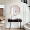 32" Gold Modern Art Decorative Wall Mirror Irregular Frame Vanity Mirror Bedroom