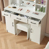 Dressing Table With Drawers Mirror Stool Set Makeup Desk Vanity Table Bedroom UK
