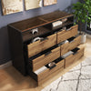 Chest of Drawers 6 Drawers Dresser Wide Bedside Table Cabinet Bedroom Furniture