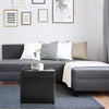 Faux Leather Ottoman, Pouffe Storage Toy Box with Hinge Top Bench Seater Stool