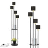 Modern Floor Lamp 4-Light Freestanding Metal Light w/Storage Shelf Reading Light
