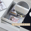 Coffee Table Black White High Gloss Top Large Storage Drawers Home Office Study