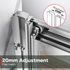 Bi Fold Shower Enclosure Door With Magnetic Stripes Wet Room Glass Cubicle
